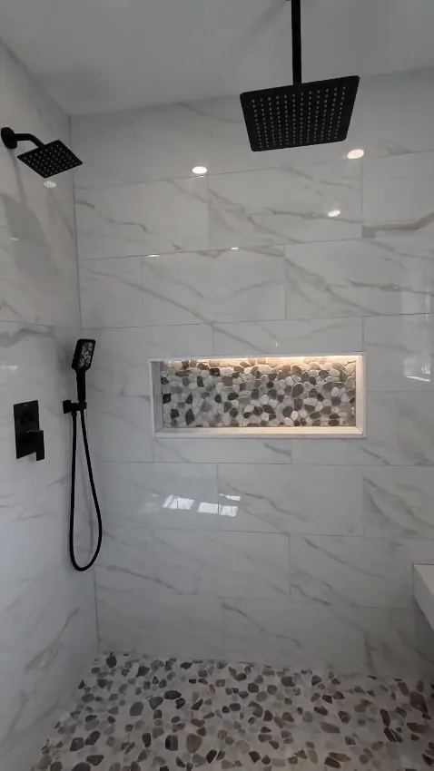 Walk-in shower walkthrough